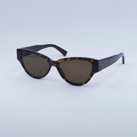 Bottega Veneta BV1319S 002 Sunglasses Havana Cat Eye Frame, Brown Lenses main image 11